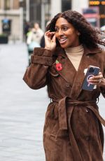 ALEXANDRA BURKE Arrives at Global Radio Studios in London 11/08/2024