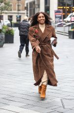 ALEXANDRA BURKE Arrives at Global Radio Studios in London 11/08/2024