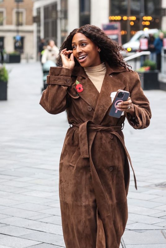 ALEXANDRA BURKE Arrives at Global Radio Studios in London 11/08/2024