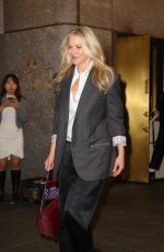ALI LARTER Leaves NBC Building in New York 11/06/2024