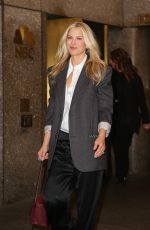ALI LARTER Leaves NBC Building in New York 11/06/2024