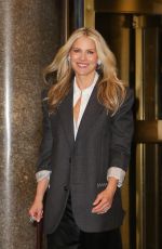 ALI LARTER Leaves NBC Building in New York 11/06/2024