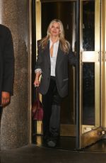 ALI LARTER Leaves NBC Building in New York 11/06/2024
