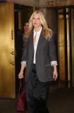 ALI LARTER Leaves NBC Building in New York 11/06/2024