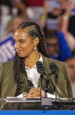 ALICIA KEYS Supports Kamala Harris in Norristown 11/02/2024