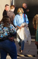 ALLISON JANNEY Arrives at Jimmy Kimmel Live! in New York 11/04/2024