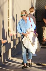 ALLISON JANNEY Arrives at Jimmy Kimmel Live! in New York 11/04/2024