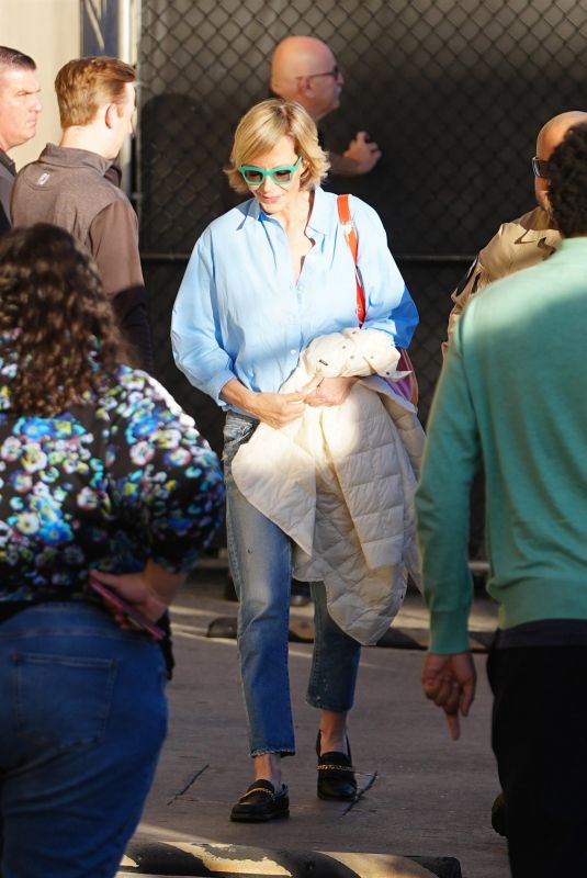 ALLISON JANNEY Arrives at Jimmy Kimmel Live! in New York 11/04/2024