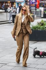 AMANDA HOLDEN Arrives at Global Radio Studios in London 11/08/2024