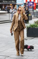 AMANDA HOLDEN Arrives at Global Radio Studios in London 11/08/2024