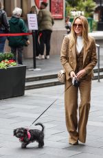 AMANDA HOLDEN Arrives at Global Radio Studios in London 11/08/2024