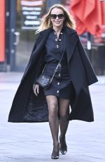 AMANDA HOLDEN Leaves Heart Breakfast Show in London 11/14/2024