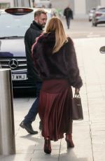AMANDA HOLDEN Looks Chic in Burgundy Out in London 11/11/2024