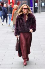 AMANDA HOLDEN Looks Chic in Burgundy Out in London 11/11/2024