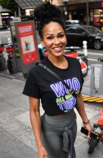 AMBER RILEY and MEAGAN GOOD Out to Vote in the 2024 Presidential Election in Los Angeles 11/05/2024