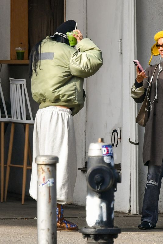 AMELIA HAMLIN and IRIS LAW Out for Matcha in New York City 11/17/2024