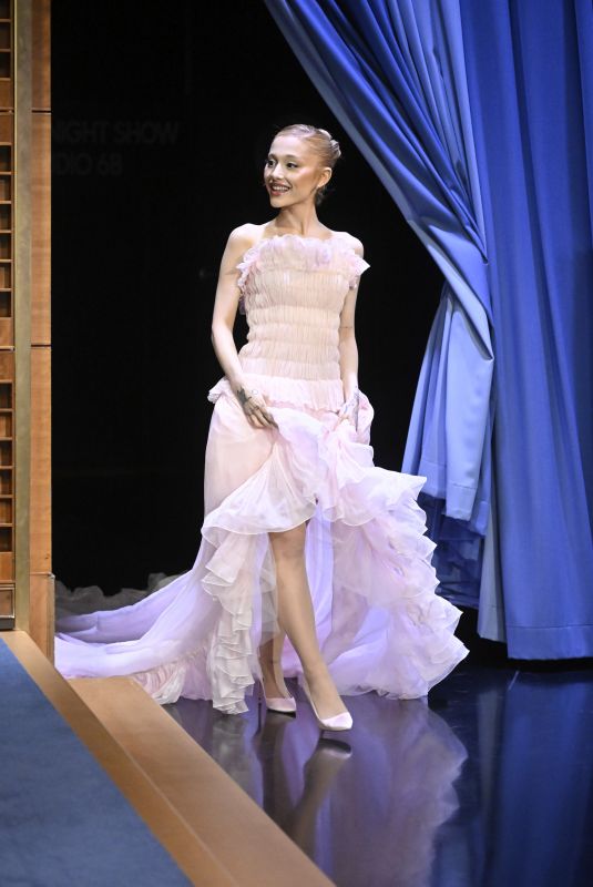 ARIANA GRANDE at Tonight Show Starring Jimmy Fallon 11/14/2024