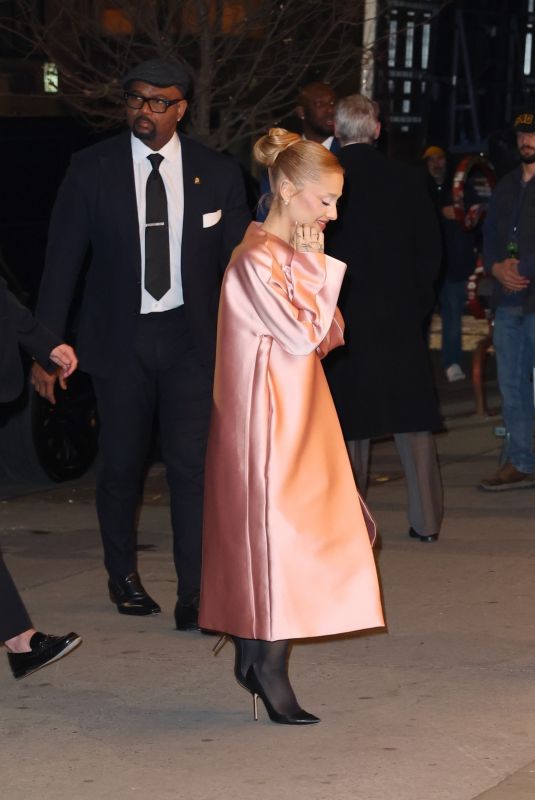 ARIANA GRANDE Leaves Wicked New York Premiere at the Museum of Modern Art 11/14/2024