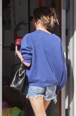 ASHLEY BENSON and Brandon Davis at a Nail Salon in Beverly Hills 11/22/2024