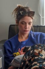 ASHLEY BENSON and Brandon Davis at a Nail Salon in Beverly Hills 11/22/2024