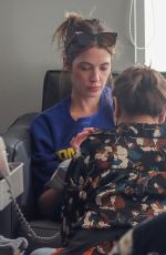 ASHLEY BENSON and Brandon Davis at a Nail Salon in Beverly Hills 11/22/2024