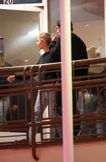 ASHLEY BENSON and Brandon Davis on a Date Night at Sushi Park in West Hollywood 11/12/2024