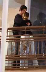 ASHLEY BENSON and Brandon Davis on a Date Night at Sushi Park in West Hollywood 11/12/2024