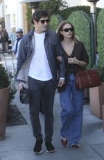 ASHLEY BENSON and Brandon Davis Out for Lunch at E Baldi in Beverly Hills 11/07/2024