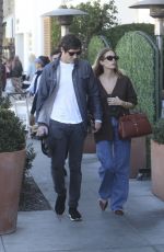 ASHLEY BENSON and Brandon Davis Out for Lunch at E Baldi in Beverly Hills 11/07/2024