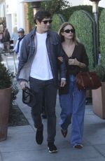 ASHLEY BENSON and Brandon Davis Out for Lunch at E Baldi in Beverly Hills 11/07/2024