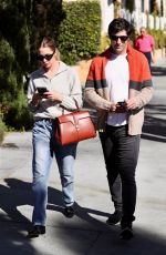 ASHLEY BENSON and Brandon Davis Out for Lunch at Il Pastaio 11/08/2024