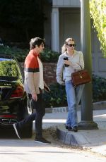 ASHLEY BENSON and Brandon Davis Out for Lunch at Il Pastaio 11/08/2024