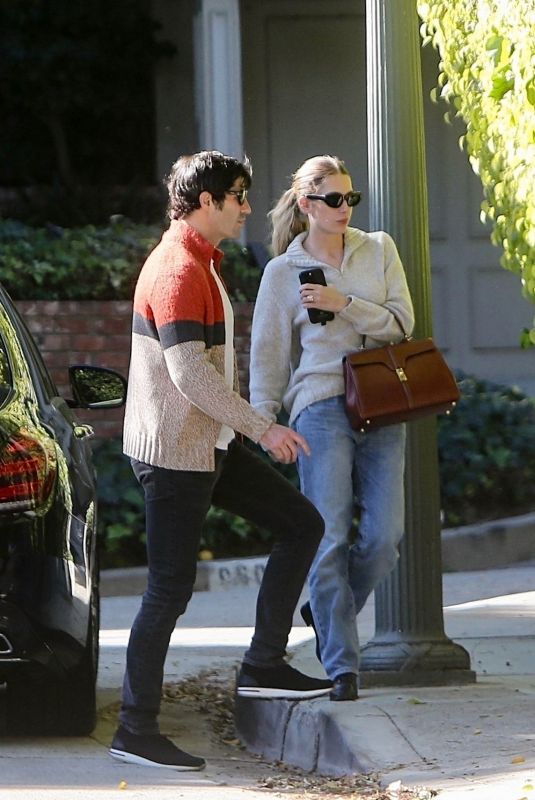 ASHLEY BENSON and Brandon Davis Out for Lunch at Il Pastaio 11/08/2024