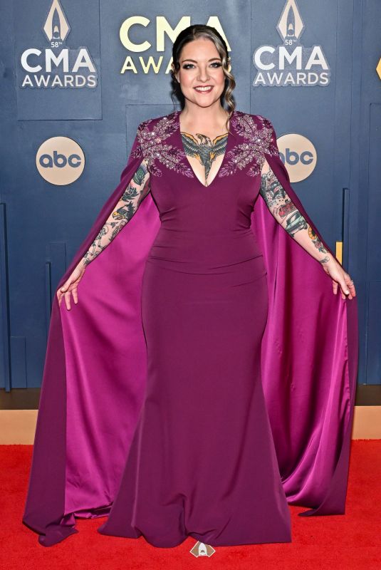 ASHLEY MCBRYD at 58th Annual CMA Awards at Bridgestone Arena in Nashville 11/20/2024