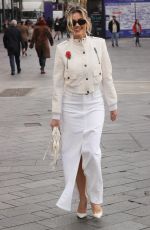 ASHLEY ROBERTS Arrives at Heart Radio in London 11/11/2024