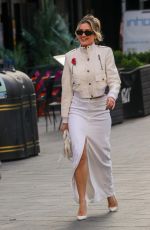 ASHLEY ROBERTS Arrives at Heart Radio in London 11/11/2024
