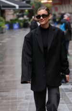 ASHLEY ROBERTS Leaves Global Radio Studios in London 11/27/2024
