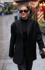 ASHLEY ROBERTS Leaves Global Radio Studios in London 11/27/2024