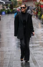 ASHLEY ROBERTS Leaves Global Radio Studios in London 11/27/2024