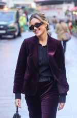 ASHLEY ROBERTS Leaves Heart Breakfast Show in London 11/13/2024