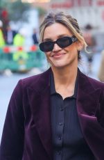 ASHLEY ROBERTS Leaves Heart Breakfast Show in London 11/13/2024