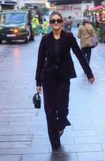 ASHLEY ROBERTS Leaves Heart Breakfast Show in London 11/13/2024