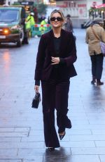 ASHLEY ROBERTS Leaves Heart Breakfast Show in London 11/13/2024