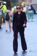 ASHLEY ROBERTS Leaves Heart Breakfast Show in London 11/13/2024
