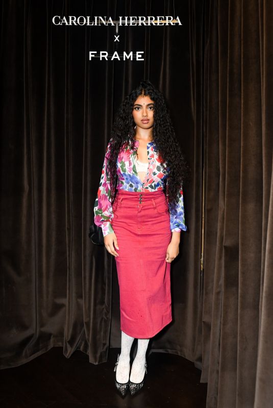 AVANTIKA at Carolina Herrera X Frame Collaboration Cocktail Party in New York 11/21/2024