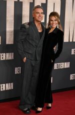 AYDA FIELD and Robbie Williams at Better Man Premiere in London 11/27/2024