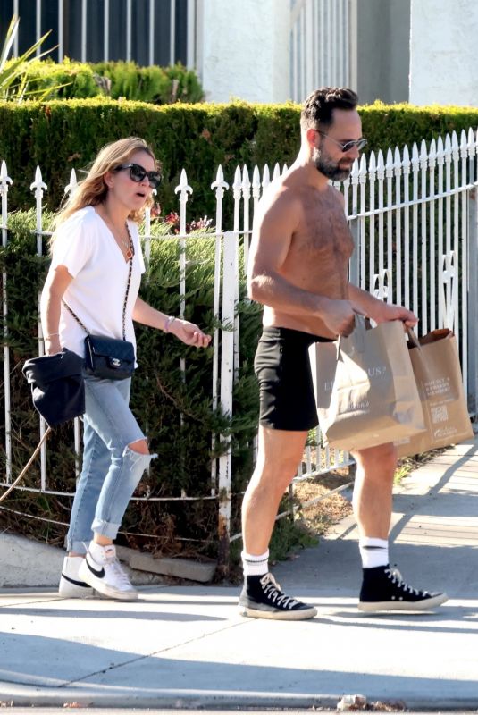 BECKI NEWTON and Chris Diamantopoulos Out in Los Angeles 11/05/2024