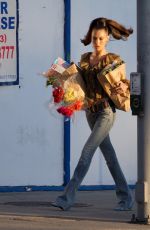 BELLA HADID Posed for a Grocery Run on Set of a Photoshoot in Los Angeles 10/31/2024