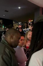 BIANCA CENSORI and Kanye West Arrives at a Club in Harajuku 11/01/2024