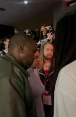 BIANCA CENSORI and Kanye West Arrives at a Club in Harajuku 11/01/2024